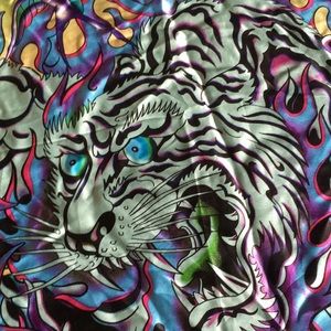 Ed Hardy by Christian Audigier silk scarf